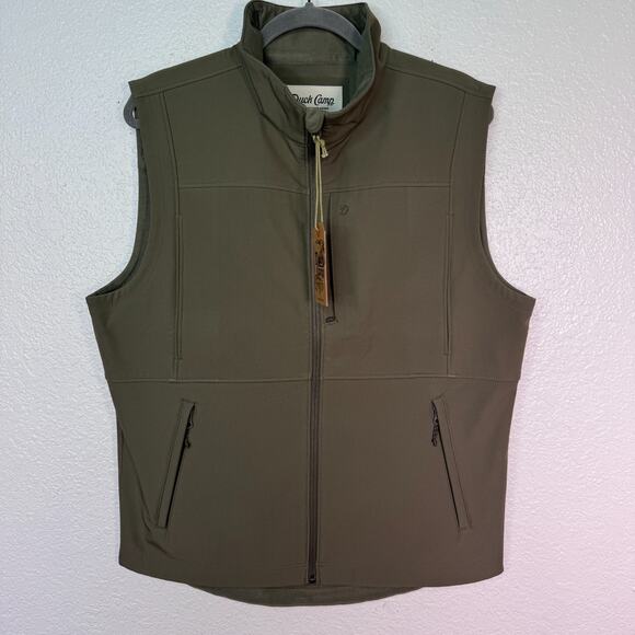 Duck Camp Other - Duck Camp Vest Mens Medium Ms Contact Softshell Moss Green Outdoor Hunting NEW